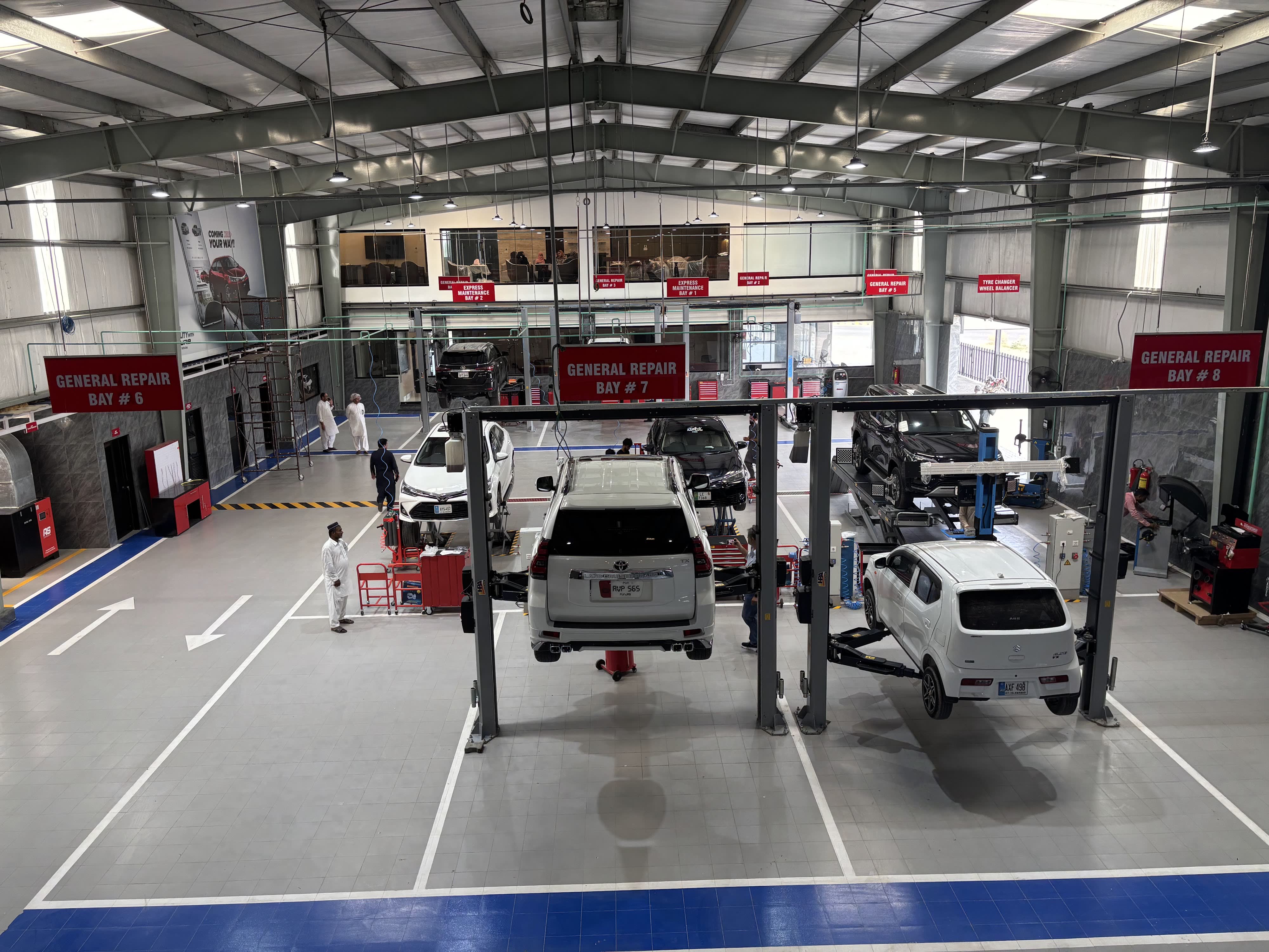 Toyota Mandi Bahauddin Motors showroom interior